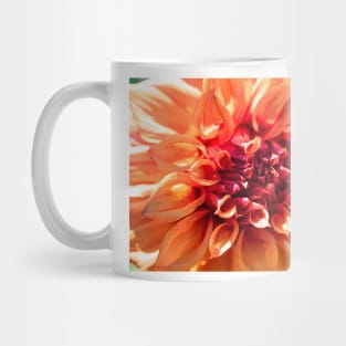 Orange dinnerplate dahlia Mug